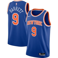 Men's New York Knicks #9 RJ Barrett Nike Blue 2020-21 Swingman Jersey