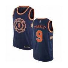 Youth New York Knicks #9 RJ Barrett Swingman Navy Blue Basketball Jersey - City Edition