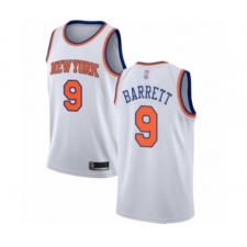 Youth New York Knicks #9 RJ Barrett Swingman White Basketball Jersey - Association Edition