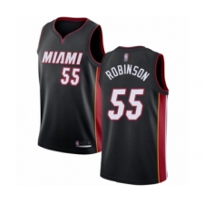 Youth Miami Heat #55 Duncan Robinson Swingman Black Basketball Jersey - Icon Edition