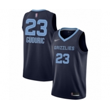 Men's Memphis Grizzlies #23 Marko Guduric Authentic Navy Blue Finished Basketball Jersey - Icon Edition