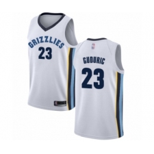 Men's Memphis Grizzlies #23 Marko Guduric Authentic White Basketball Jersey - Association Edition