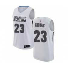 Men's Memphis Grizzlies #23 Marko Guduric Authentic White Basketball Jersey - City Edition