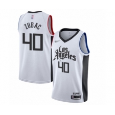 Youth Los Angeles Clippers #40 Ivica Zubac Swingman White Basketball Jersey - 2019 20 City Edition