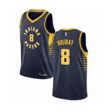 Youth Indiana Pacers #8 Justin Holiday Swingman Navy Blue Basketball Jersey - Icon Edition