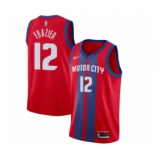 Youth Detroit Pistons #12 Tim Frazier Swingman Red Basketball Jersey - 2019 20 City Edition