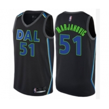 Men's Dallas Mavericks #51 Boban Marjanovic Authentic Black Basketball Jersey - City Edition