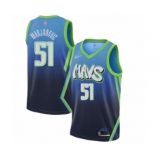 Men's Dallas Mavericks #51 Boban Marjanovic Swingman Blue Basketball Jersey - 2019 20 City Edition