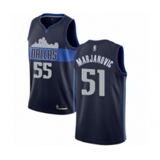 Youth Dallas Mavericks #51 Boban Marjanovic Swingman Navy Blue Basketball Jersey Statement Edition
