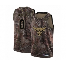 Youth Chicago Bulls #0 Coby White Swingman Camo Realtree Collection Basketball Jersey