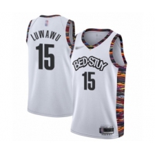 Youth Brooklyn Nets #15 Timothe Luwawu Swingman White Basketball Jersey - 2019  20 City Edition