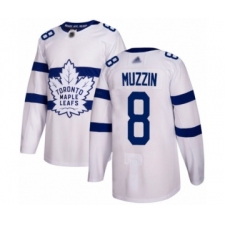 Men's Toronto Maple Leafs #8 Jake Muzzin Authentic White 2018 Stadium Series Hockey Jersey