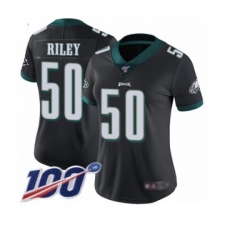 Women's Philadelphia Eagles #50 Duke Riley Black Alternate Vapor Untouchable Limited Player 100th Season Football Jersey