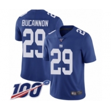 Youth New York Giants #29 Deone Bucannon Royal Blue Team Color Vapor Untouchable Limited Player 100th Season Football Jersey