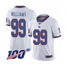 Men's New York Giants #99 Leonard Williams Limited White Rush Vapor Untouchable 100th Season Football Jersey
