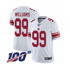Men's New York Giants #99 Leonard Williams White Vapor Untouchable Limited Player 100th Season Football Jersey