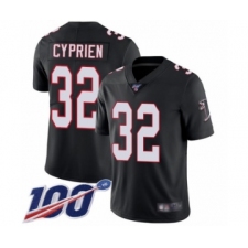 Youth Atlanta Falcons #32 Johnathan Cyprien Black Alternate Vapor Untouchable Limited Player 100th Season Football Jersey