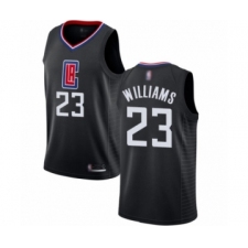 Youth Los Angeles Clippers #23 Lou Williams Swingman Black Basketball Jersey Statement Edition