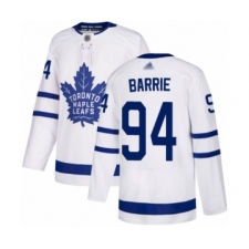 Men's Toronto Maple Leafs #94 Tyson Barrie Authentic White Away Hockey Jersey
