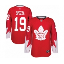 Men's Toronto Maple Leafs #19 Jason Spezza Authentic Red Alternate Hockey Jersey