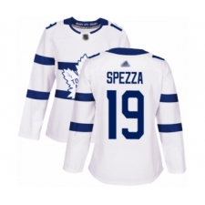 Women's Toronto Maple Leafs #19 Jason Spezza Authentic White 2018 Stadium Series Hockey Jersey