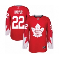 Men's Toronto Maple Leafs #22 Ben Harpur Authentic Red Alternate Hockey Jersey