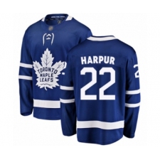Men's Toronto Maple Leafs #22 Ben Harpur Authentic Royal Blue Home Fanatics Branded Breakaway Hockey Jersey