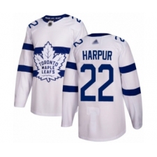 Men's Toronto Maple Leafs #22 Ben Harpur Authentic White 2018 Stadium Series Hockey Jersey