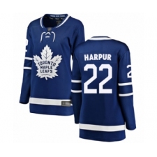 Women's Toronto Maple Leafs #22 Ben Harpur Authentic Royal Blue Home Fanatics Branded Breakaway Hockey Jersey
