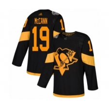 Men's Pittsburgh Penguins #19 Jared McCann Authentic Black 2019 Stadium Series Hockey Jersey