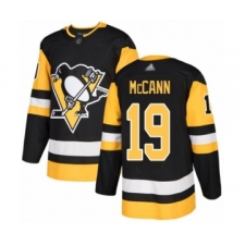 Youth Pittsburgh Penguins #19 Jared McCann Authentic Black Home Hockey Jersey