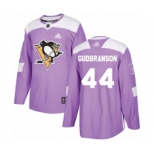 Youth Pittsburgh Penguins #44 Erik Gudbranson Authentic Purple Fights Cancer Practice Hockey Jersey