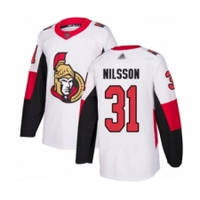 Youth Ottawa Senators #31 Anders Nilsson Authentic White Away Hockey Jersey