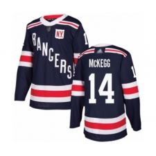Men's New York Rangers #14 Greg McKegg Authentic Navy Blue 2018 Winter Classic Hockey Jersey