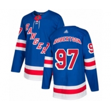 Youth New York Rangers #97 Matthew Robertson Authentic Royal Blue Home Hockey Jersey