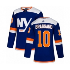 Men's New York Islanders #10 Derick Brassard Authentic Blue Alternate Hockey Jersey