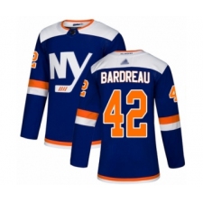Men's New York Islanders #42 Cole Bardreau Authentic Blue Alternate Hockey Jersey