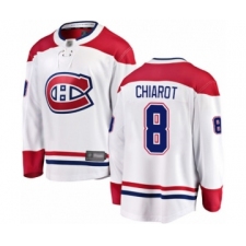 Men's Montreal Canadiens #8 Ben Chiarot Authentic White Away Fanatics Branded Breakaway Hockey Jersey