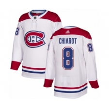 Men's Montreal Canadiens #8 Ben Chiarot Authentic White Away Hockey Jersey