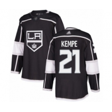 Youth Los Angeles Kings #21 Mario Kempe Authentic Black Home Hockey Jersey