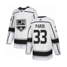 Youth Los Angeles Kings #33 Lukas Parik Authentic White Away Hockey Jersey