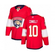 Men's Florida Panthers #10 Brett Connolly Authentic Red Home Hockey Jersey