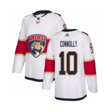 Men's Florida Panthers #10 Brett Connolly Authentic White Away Hockey Jersey
