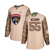 Youth Florida Panthers #55 Noel Acciari Authentic Camo Veterans Day Practice Hockey Jersey