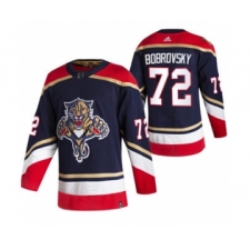 Men's Florida Panthers #72 Sergei Bobrovsky Black 2020-21 Reverse Retro Alternate Hockey Jersey