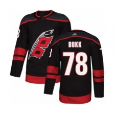 Youth Carolina Hurricanes #78 Dominik Bokk Authentic Black Alternate Hockey Jersey