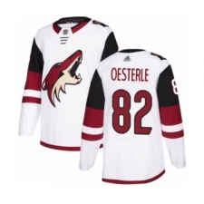 Youth Arizona Coyotes #82 Jordan Oesterle Authentic White Away Hockey Jersey