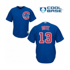 Youth Chicago Cubs #13 David Bote Authentic Royal Blue Alternate Cool Base Baseball Player Jersey