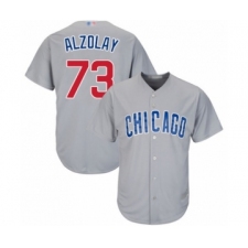 Youth Chicago Cubs #73 Adbert Alzolay Authentic Grey Road Cool Base Baseball Player Jersey