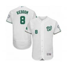 Men's Washington Nationals #8 Carter Kieboom White Celtic Flexbase Authentic Collection Baseball Player Jersey